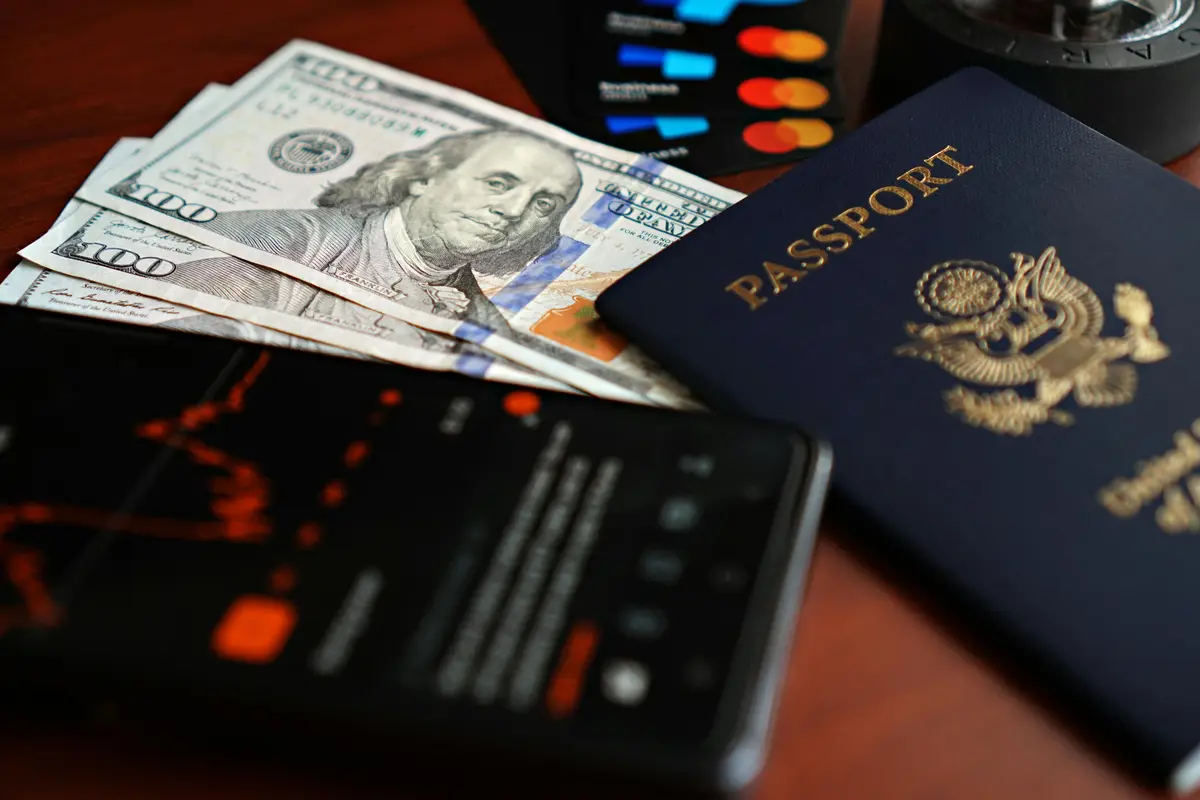 Close-up of US Passport with Travel Essentials · Free Stock Photo